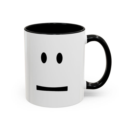 Minimalist Face Mug 😐 | Simple Aesthetic Coffee Mug | Calm Mood Cup (11oz, 15oz)