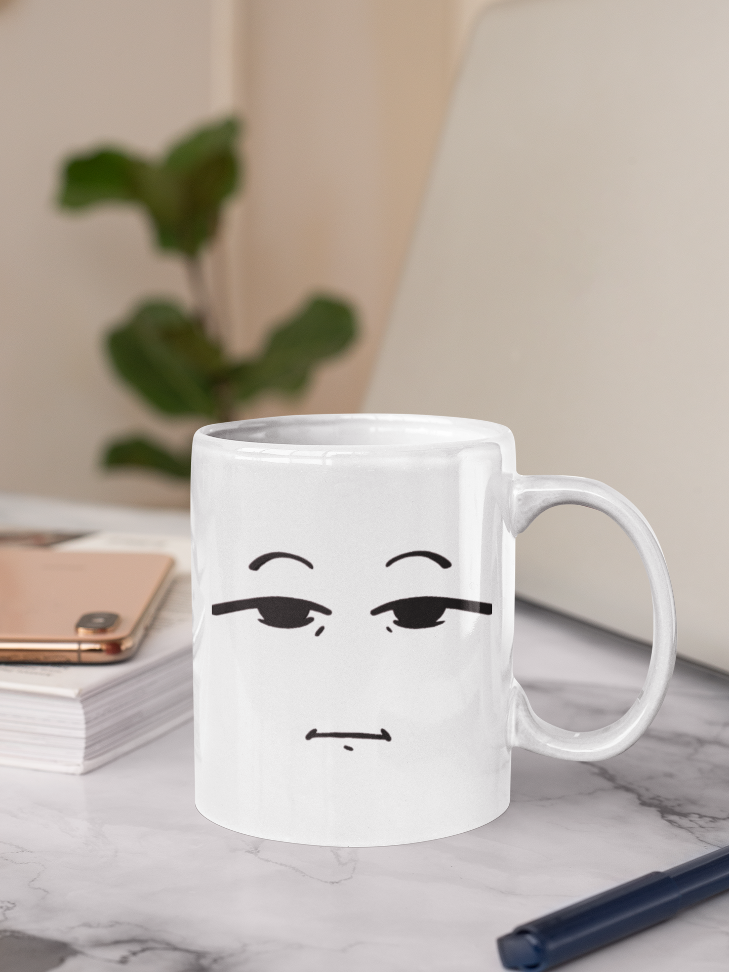 No Mood Mug –  Face Coffee Cup
